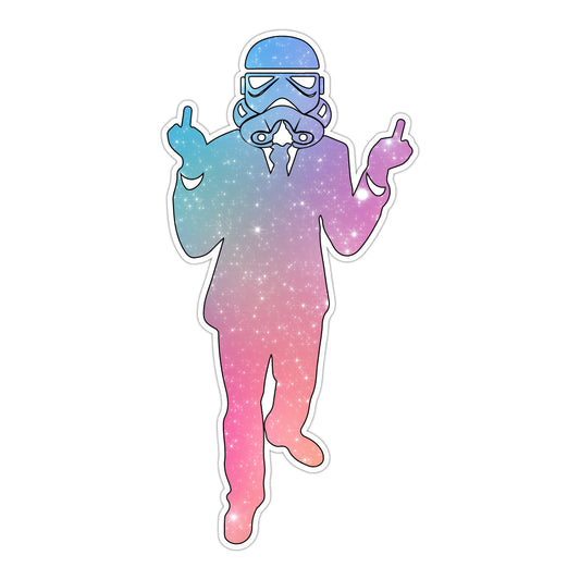 Storm Trooper Middle Finger Galaxy