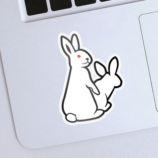 Banging Rabbits Sticker